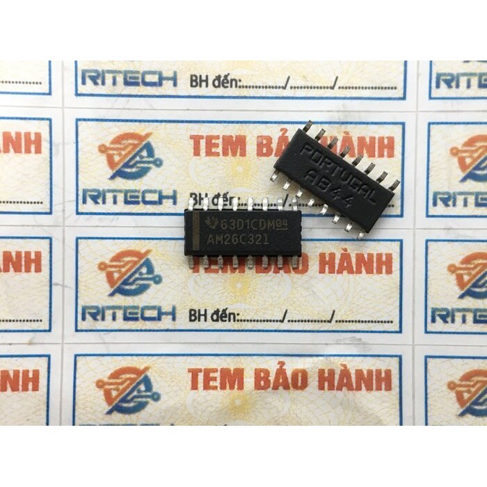 [Combo 3 chiếc] AM26C32i, AM26C321 IC truyền thông Quadruple Differential Line Receiver 3.9mm