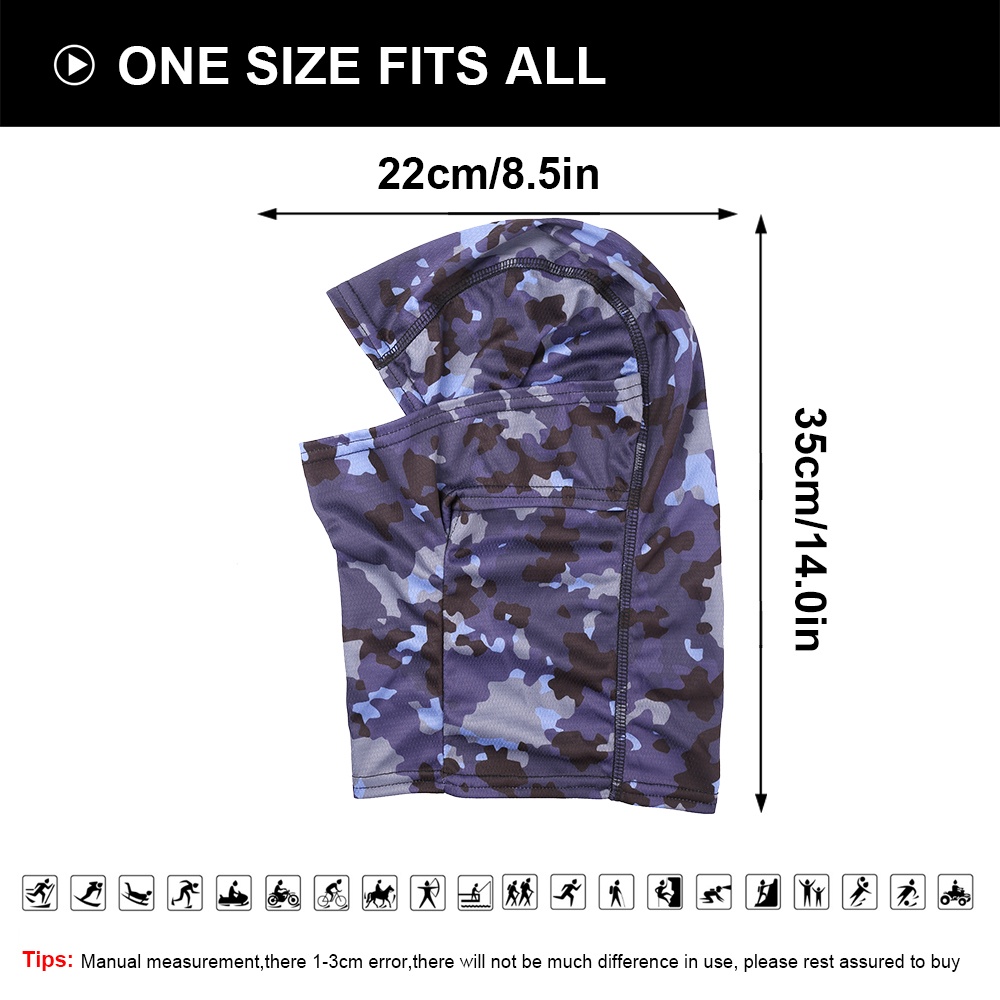 Mũ trùm đầu chống nắng thoáng khí thấm hút mồ hôi tốt thoải mái