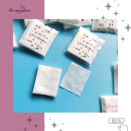 Bông đắp toner cotton 25 miếng, có thể dùng làm bông tẩy trang