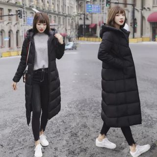 Áo Khoác phao dáng dài nữ
