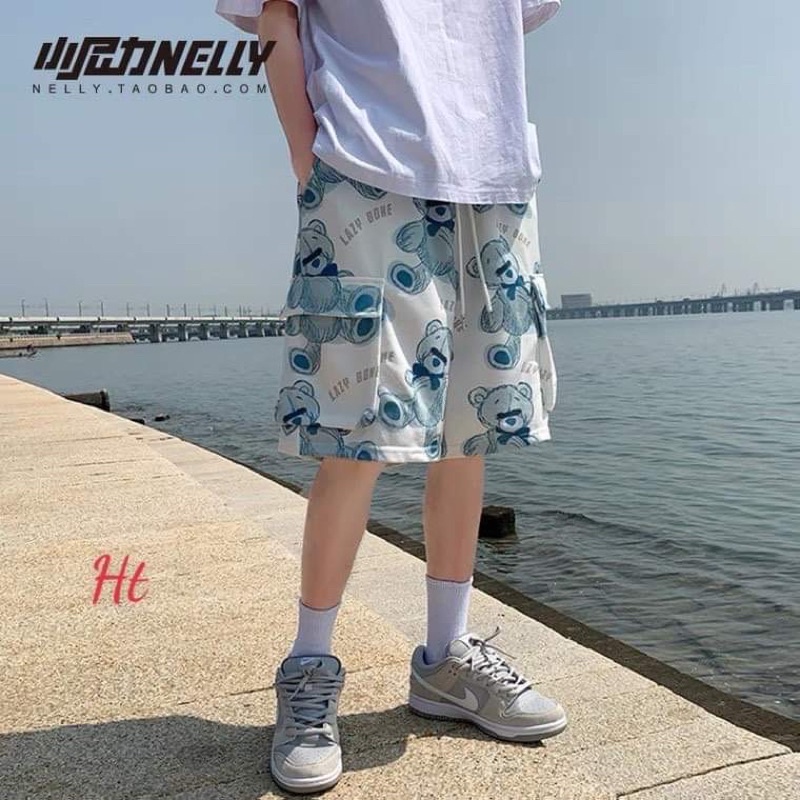 Quần đùi hộp gấu 2 màu H2P644