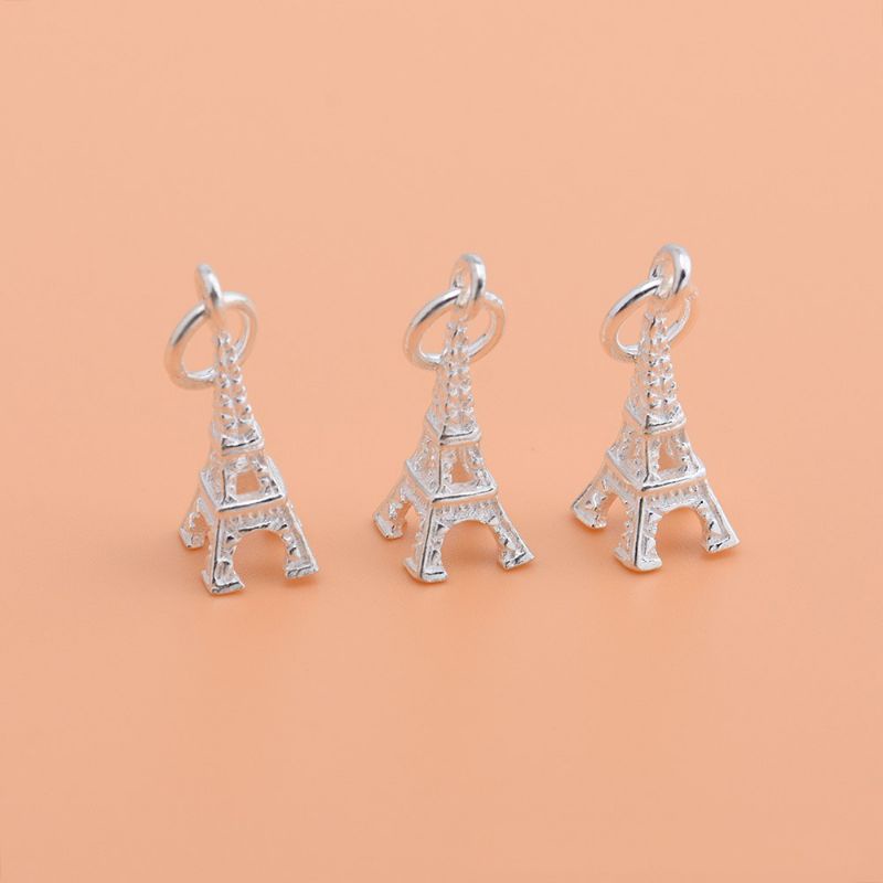 Charm bạc 925 hình tháp Eiffel vĩnh viễn bảo hành