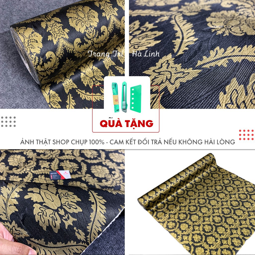 Giấy dán tường vintage hoa văn cổ điển sang trọng nhiều mẫu đẹp dán tường phòng ngủ