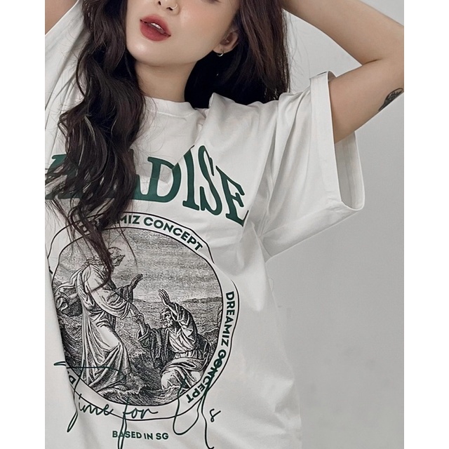 Áo thun Paradise DCSG- Local Brand Chính Hãng /Trắng