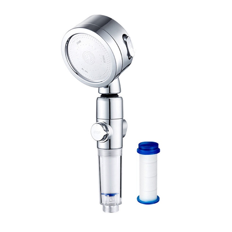 Vòi Hoa Sen 3 Chức Năng Lọc Áp Suất Cao Có Nút Chặn Tiết Kiệm Nước