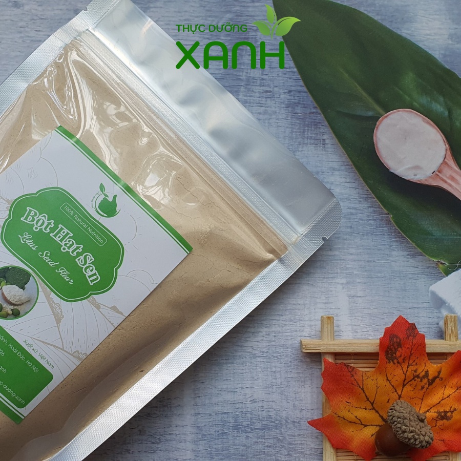 Bột Hạt Sen Nguyên Chất Rang Tay Xay Mịn, Thơm Ngon Bổ Dưỡng - Thực Dưỡng Xanh