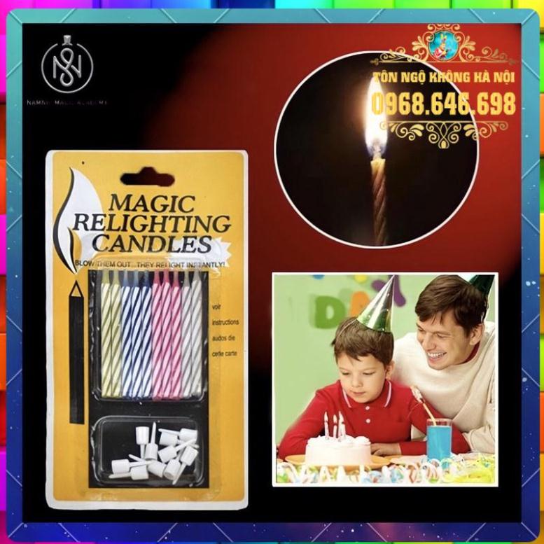 Nến Thổi Không Tắt Ảo thuật  Chính Hãng-Có Sẵn.