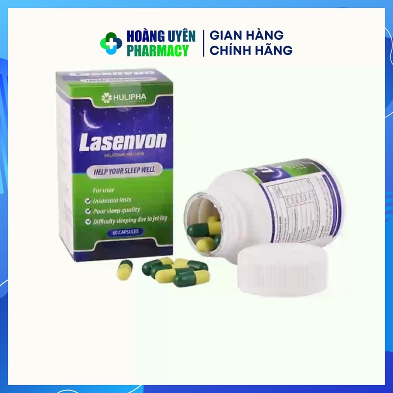 Viên uống cải thiện giấc ngủ Lasenvon - Hộp 60 viên