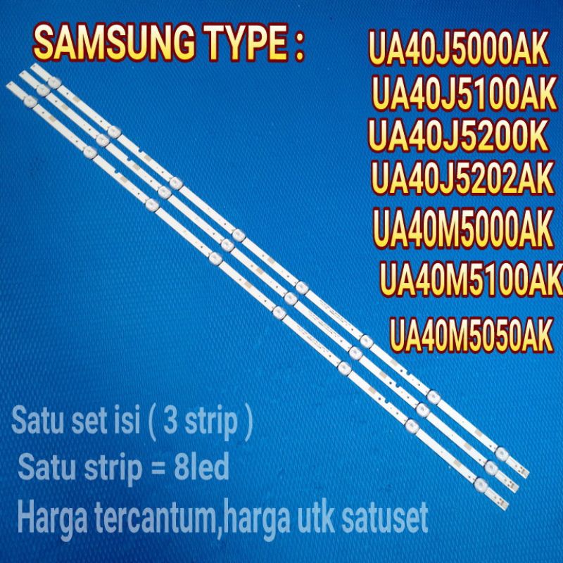 Đèn Nền Tv Samsung 40 Inch 40 "8k 3volt Ua40j5100ak Ua40j5000ak Ua40j5200ak Ua40mak 5000