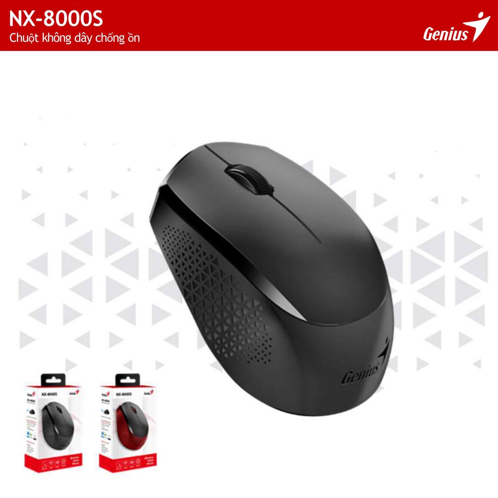 Chuột quang không dây NX-8000S Genius, DPI lên đến 1600