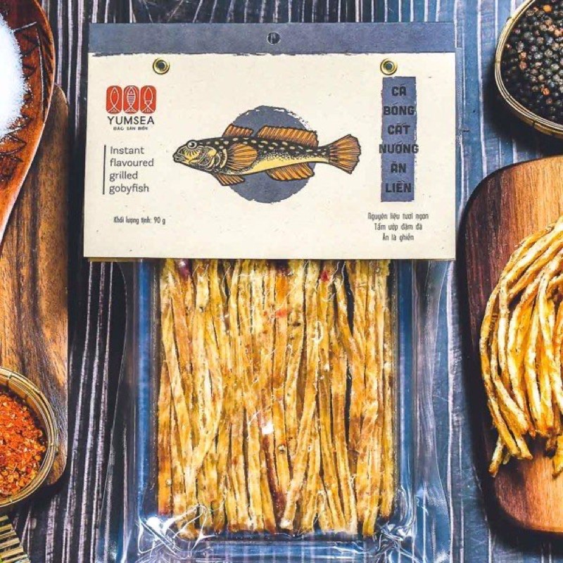 Cá Bóng Cắt Nướng Ăn Liền - 90gram (YUMSEA-L’ANGFARM)