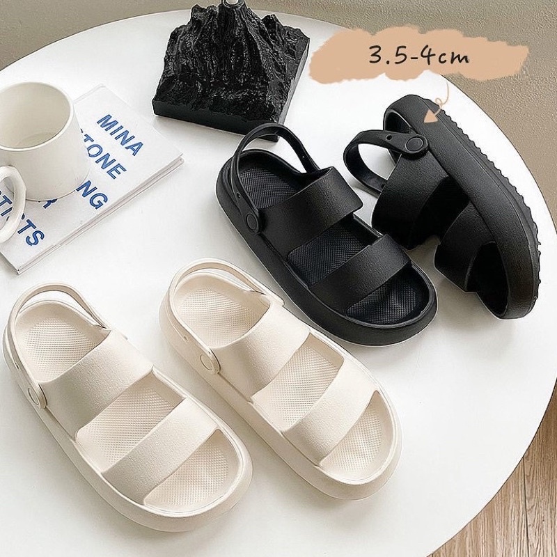 Dép nam nữ sandal bánh mì đế cao chất EVA siêu nhẹ cực êm