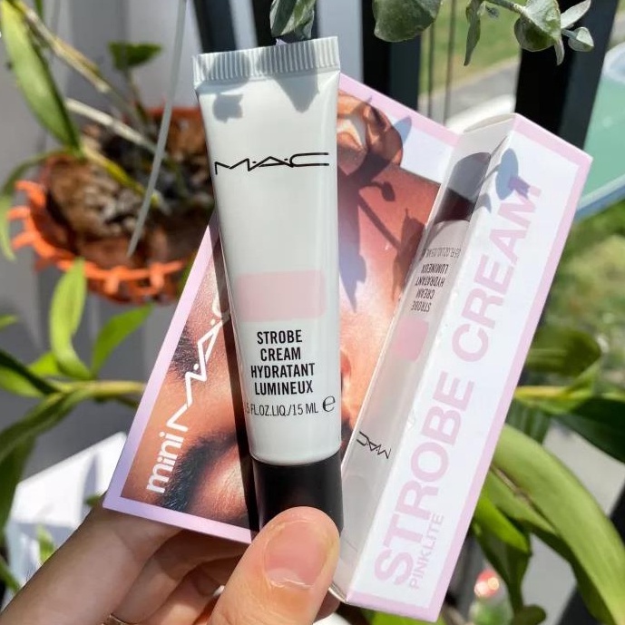 MAC Kem Lót Strobe Cream Hydratant Lumineux 6ml - 15ml Cấp Nước Căng Bóng #Pinklite