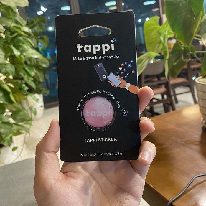 Sticker 1 chạm Tappi - Pinky - Sticker Cá Nhân Thông Minh
