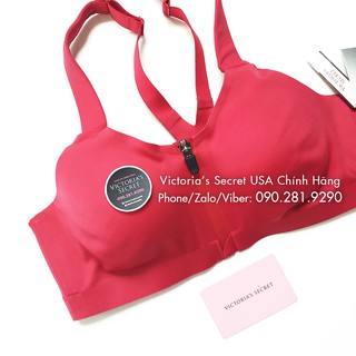 34B, B75 (Auth Mỹ) - Áo tập đỏ gài trước (119) Knockout Maximum, Lipstick 2 lớp - Victoria's Secret USA