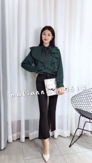 Sơ mi nữ cổ nơ style hàn quốc