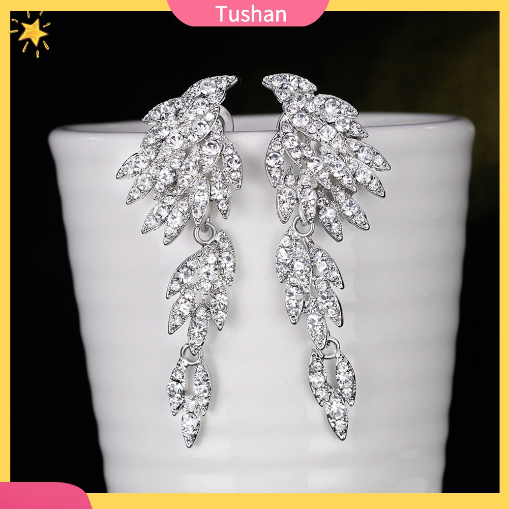 Khuyên Tai Dáng Dài Đính Đá Toàn Diện Thanh Lịch Cho Nữ