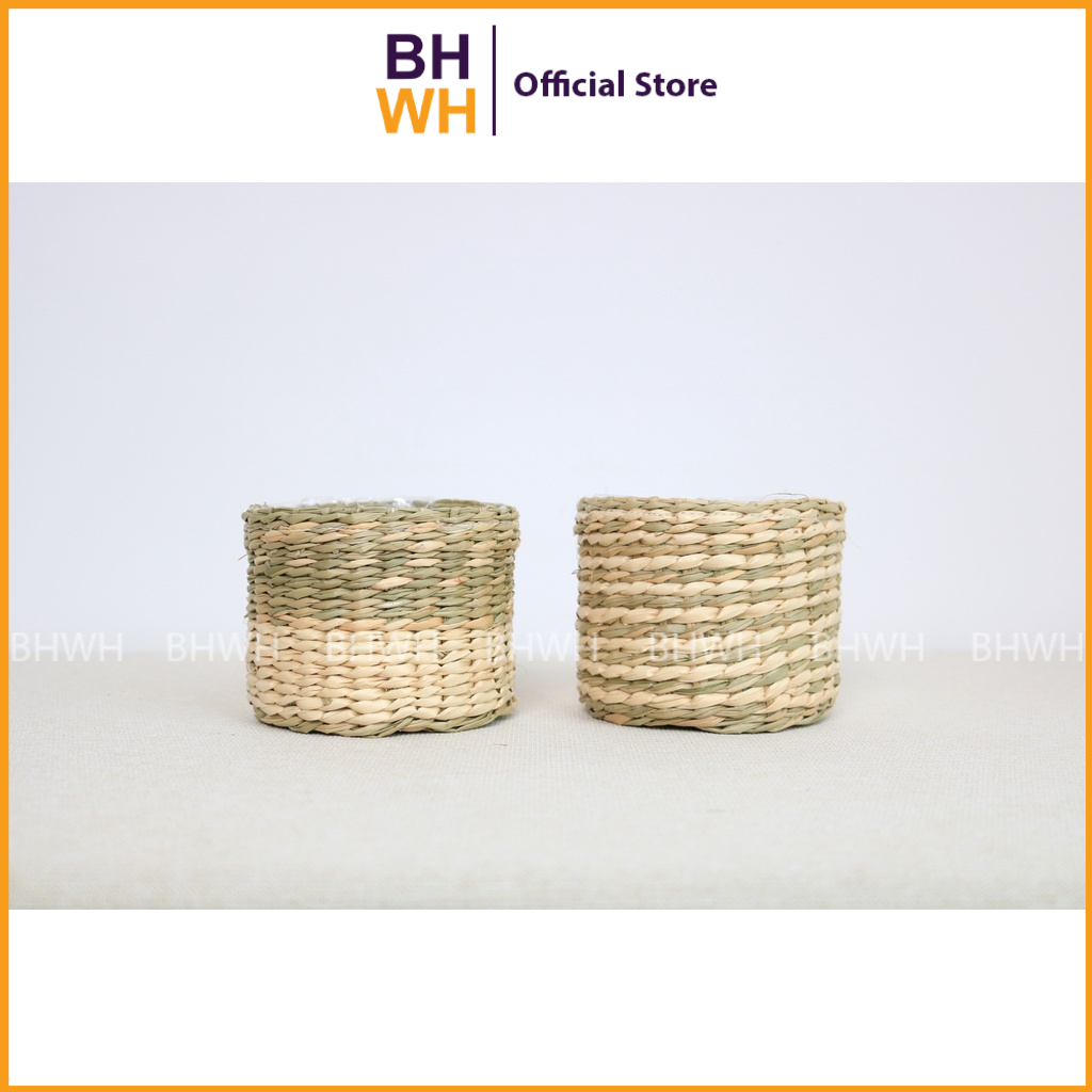 Cốc Tổng Hợp Cói Buông Trồng Cây Đơn Giản, Phong Cách Vintage – BHWH