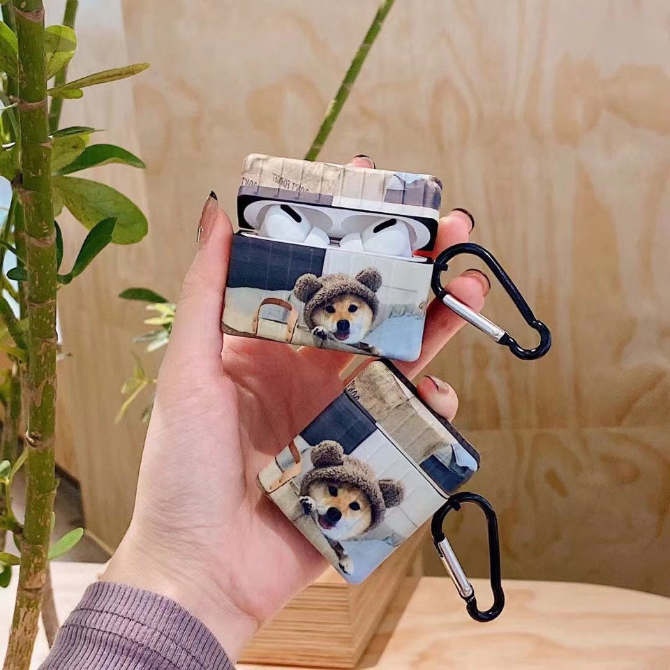 Vỏ Bảo Vệ Hộp Sạc Tai Nghe AirPods 1 2 3 Pro 3rd 2021 Bằng TPU Màu Xanh Dương Dễ Thương