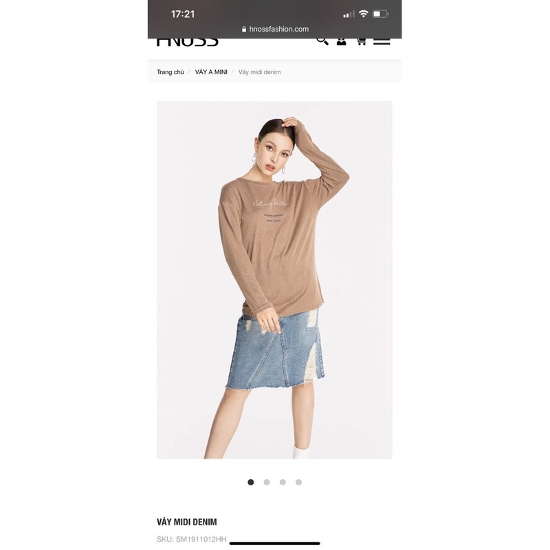 Pass chân váy jean Hnoss size M | BigBuy360 - bigbuy360.vn