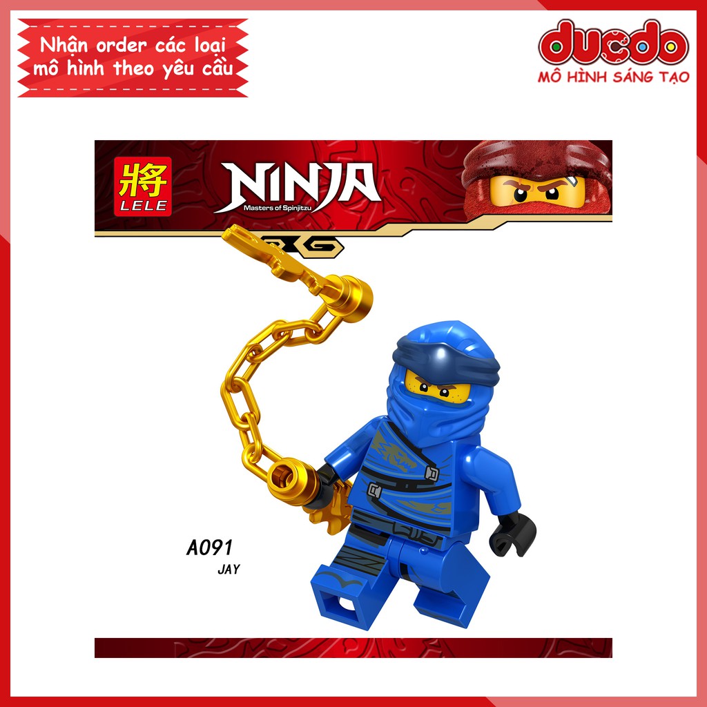 Minifigures các nhân vật Ninjago tuyệt đẹp - Đồ chơi Lắp ghép Xếp hình Mini Mô hình Ninja LeLe A090-A097