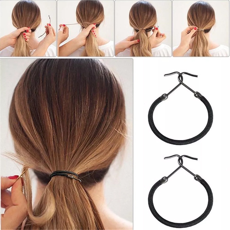 1 Cuộn Dây Thun Cao Su Dày Buộc Tóc Đuôi Ngựa Tiện Dụng