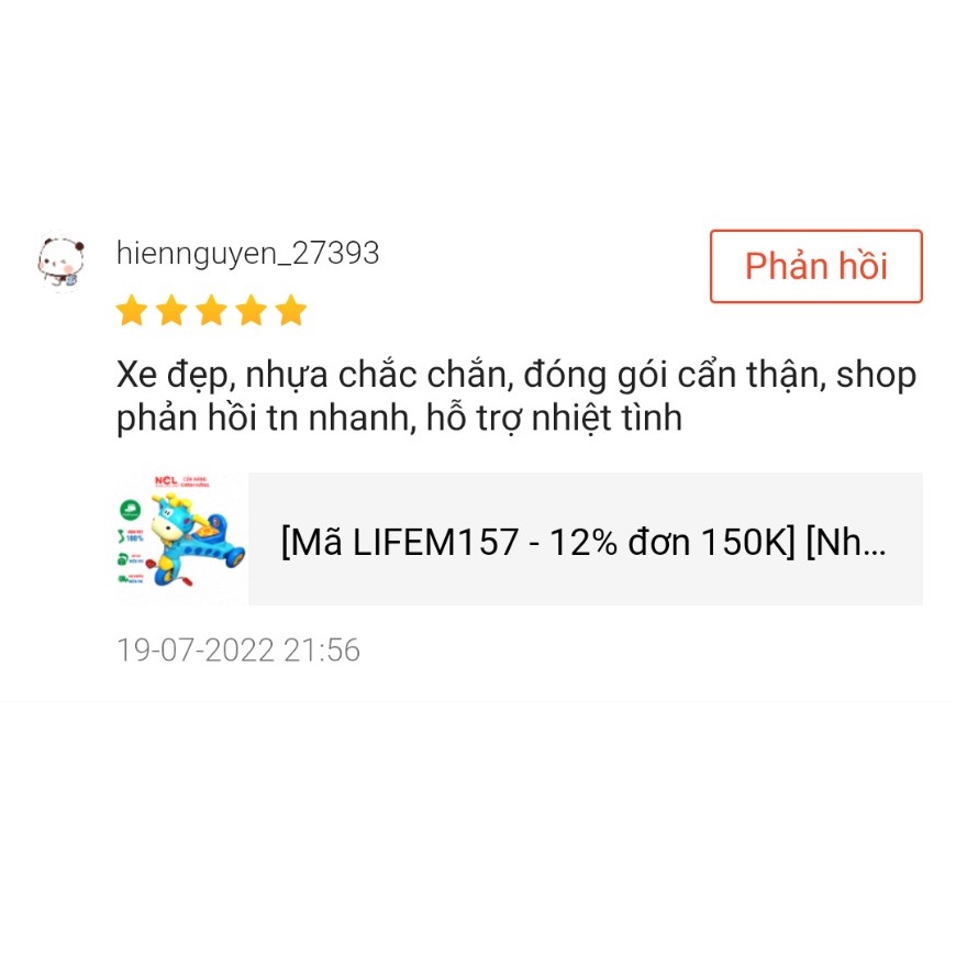 Xe 3 Bánh Nhựa Chợ Lớn L7 hình Hươu Con Vui Vẻ - Dành cho bé từ 2 tuổi