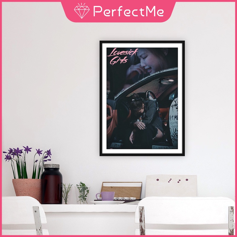 Tranh Đính Đá 5D Tự Làm 30X40cm Hình BLACKPINK Trang Trí Nhà Cửa