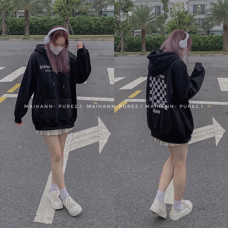 Áo hoodie chữ bàn cờ quảng châu lọai 1 | BigBuy360 - bigbuy360.vn