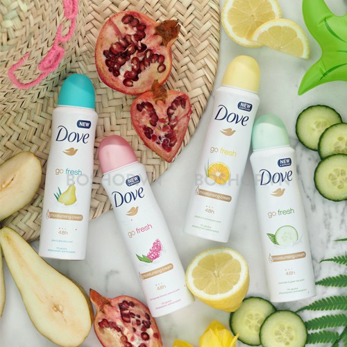 Xịt Khử Mùi Dove Go Fresh 48h 150ml