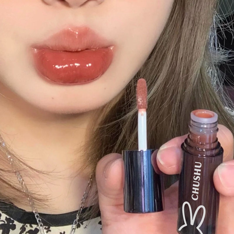 Son Bóng Màu Đen / Xám / Thỏ / Ánh Nhũ Không Phai Màu Dành Cho Học Sinh