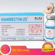 Hanpet.GV- Lọ chích hanmectin ve ghẻ tay giun chó mèo