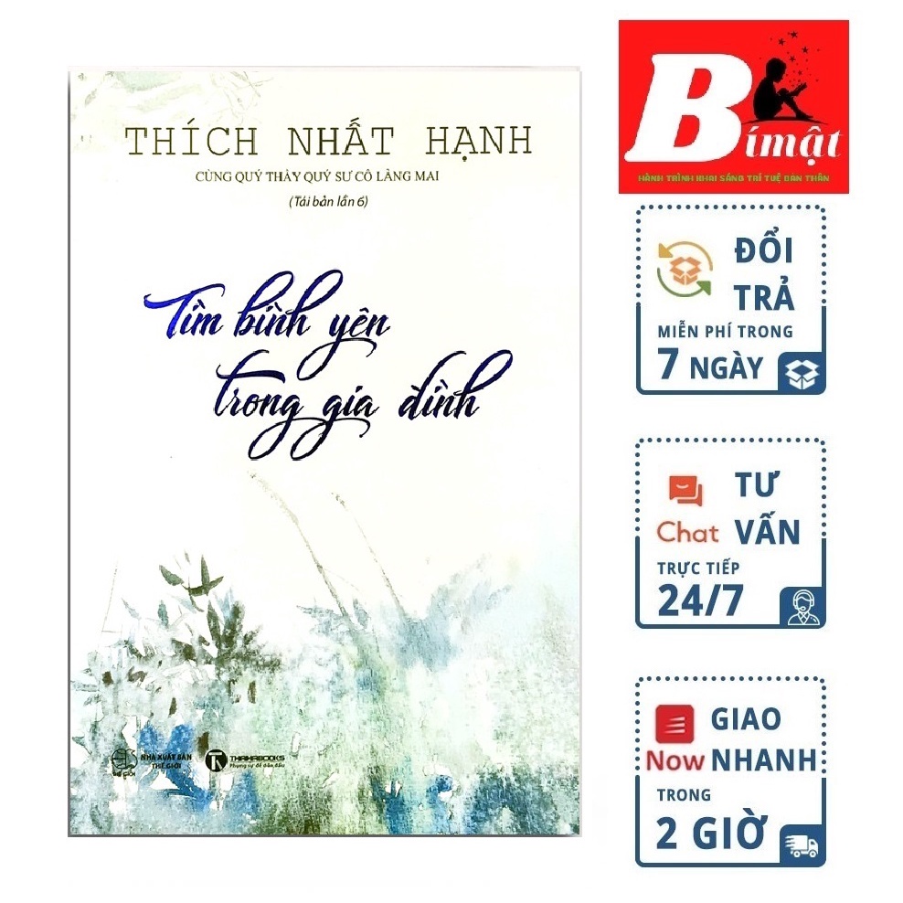 Sách - Tìm Bình Yên Trong Gia Đình Tặng Bookmark