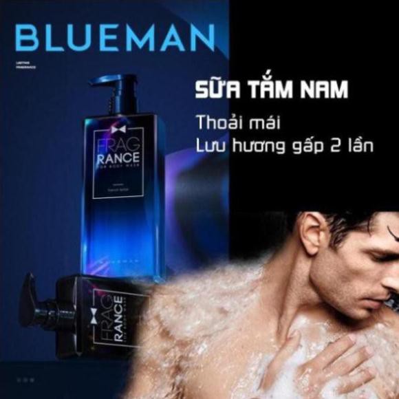 Sữa Tắm Nam Thơm BLUEMAN tinh chất nước hoa thơm cực lâu trên da