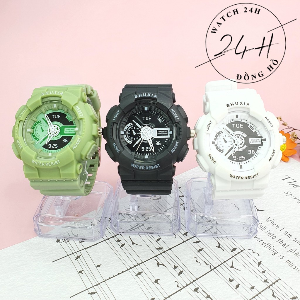 [Mã FAMAYFA2 giảm 10K đơn 50K] Đồng hồ thể thao nam nữ unisex SHUXIA , Full chức năng đủ màu, cá tính và năng động | BigBuy360 - bigbuy360.vn