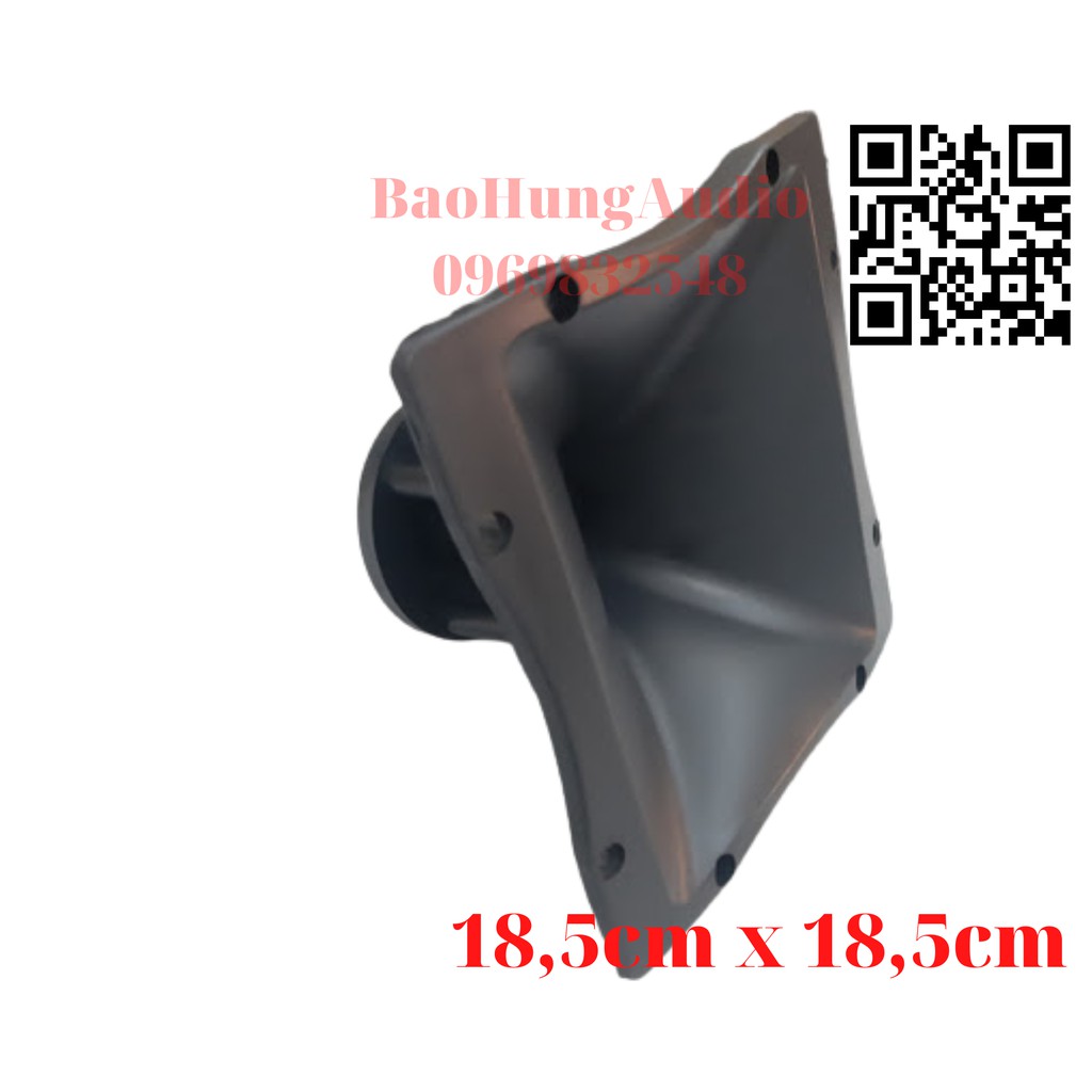 Họng loa treble kèn đa năng loa full loa kéo, nhựa cứng ABS kick thước 18,5cm x 18,5cm. Lắp treble 250, 350, 450, 750.