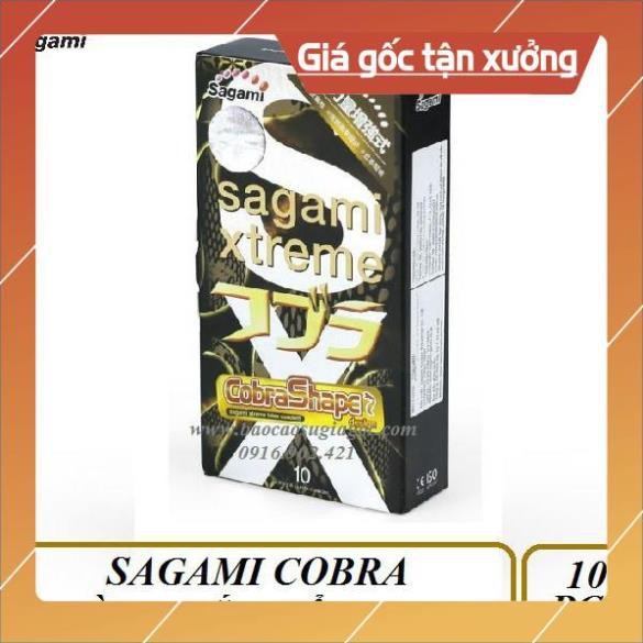 [KM] Bao cao su Sagami xtreme Cobra hình rắn hổ mang 10pcs