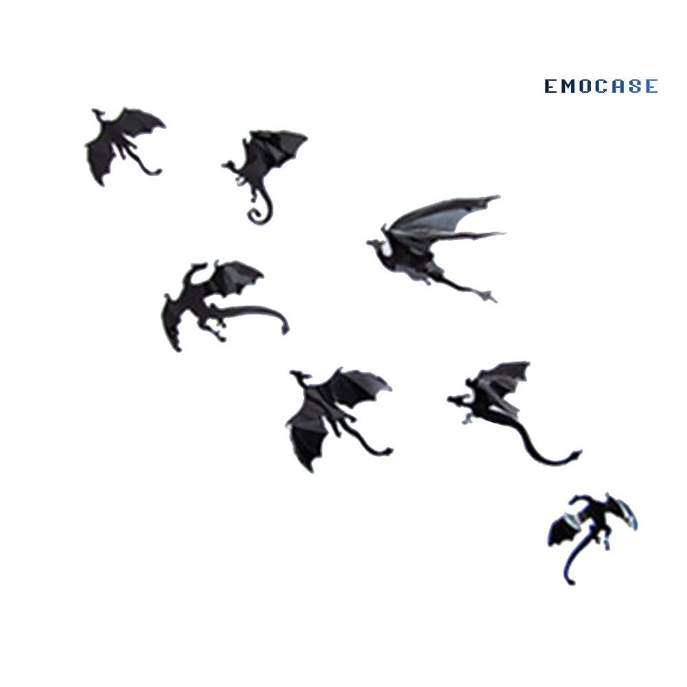 Bộ 7 Miếng Dán Tường Trang Trí Hình Khủng Long 3D DIY