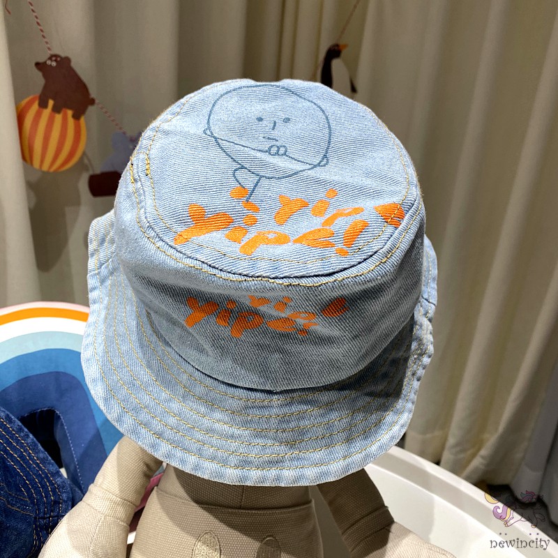Mũ Cao Bồi Họa Tiết Chữ Cá Tính Thời Trang Mùa Thu Cho Trẻ Em