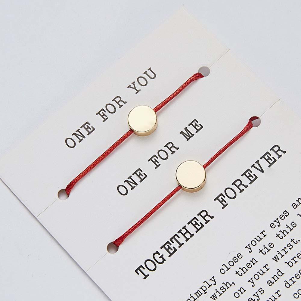 FORBETTER Set 2 Vòng Tay Thời Trang Cho Cặp Đôi