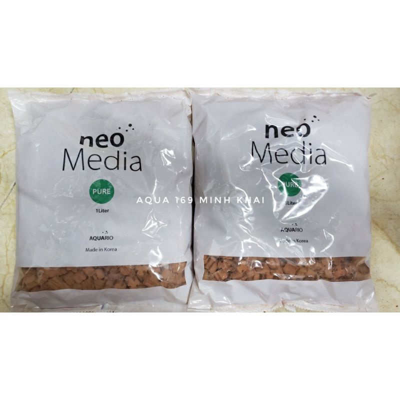 Vật liệu lọc Neo media (neo pure, neo hard, neo soft) cho bể cá thủy sinh 1 lít