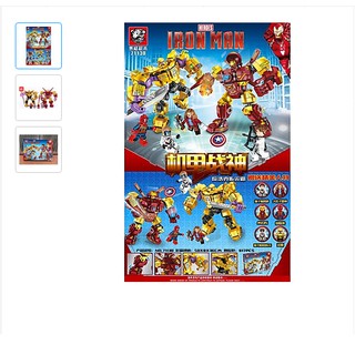 LEGO Lắp Ráp Xếp Hình Marvel Super Heroes Iron Man Đại Chiến Thanos 817 Khối TG71130 - Đồ Chơi Trẻ Em