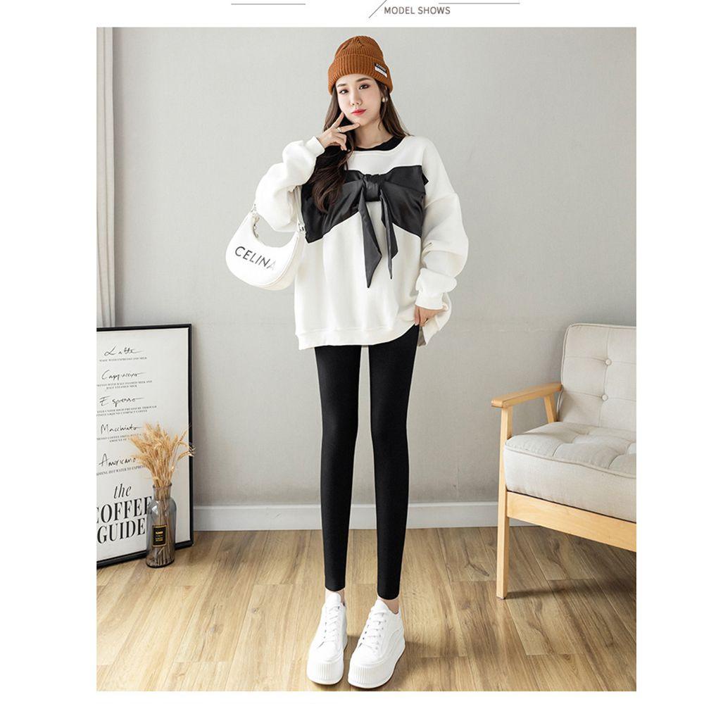 Quần Legging Len Lông Cừu Dày Dặn Lưng Cao Chống Lạnh Thời Trang Mùa Đông