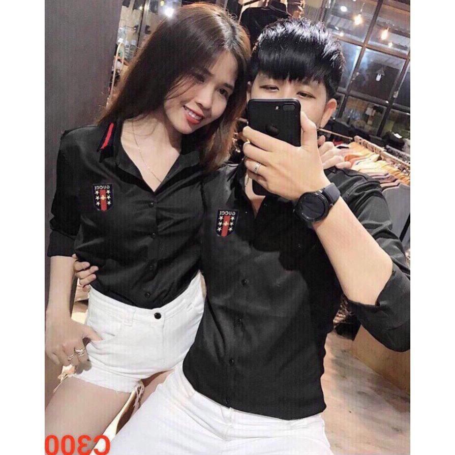 áO đôI .Sơ Mi Cặp Nam Nữ. Là giá 1 áo Sơ Mi Áo Sơ Mi Nam Hàn QuốC ཾ