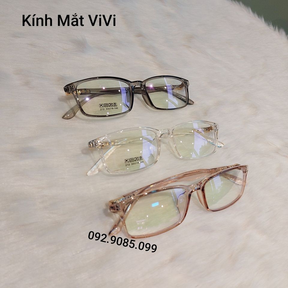 Gọng kính cận nhựa dẻo Nam Nữ dáng vuông 212 - Kính thời trang 0 độ hàn quốc + Nhận cắt cận viễn loạn | BigBuy360 - bigbuy360.vn