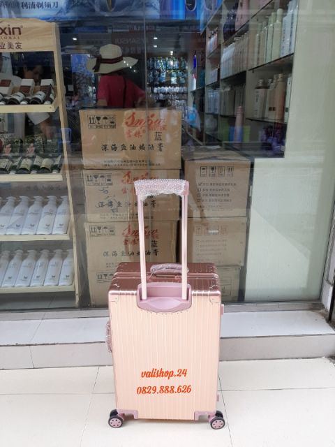 Vali nhôm nguyên khối - tặng kèm bọc vali trong - Bảo hành 10 năm