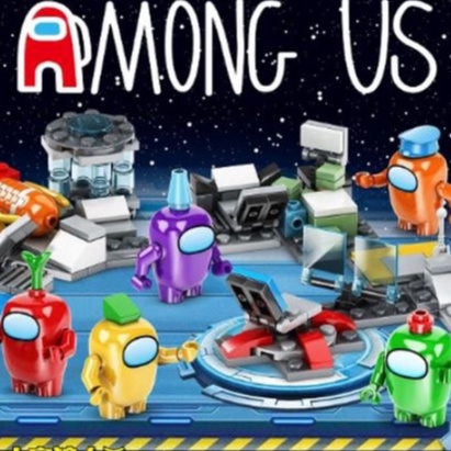 [Giá hủy diệt] Hộp Đồ Chơi Lego Nhân Vật Among Us Cho Bé 8 phân loại Các màu