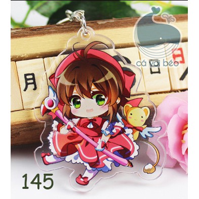 [SALE GIÁ XƯỞNG] Móc khóa Card Captor Sakura Thẻ bài pha lê Syaoran Tomoyo Yue hàng loại 1 móc khóa manga anime