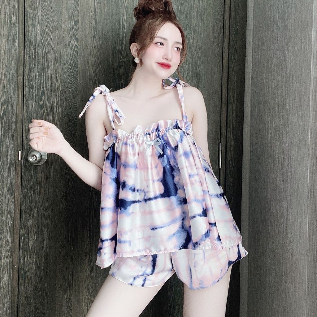 Đồ Ngủ Nữ BIGSIZE Đồ Ngủ Sexy lụa Latin cao cấp mềm mại xinh xắn &lt; 63KG