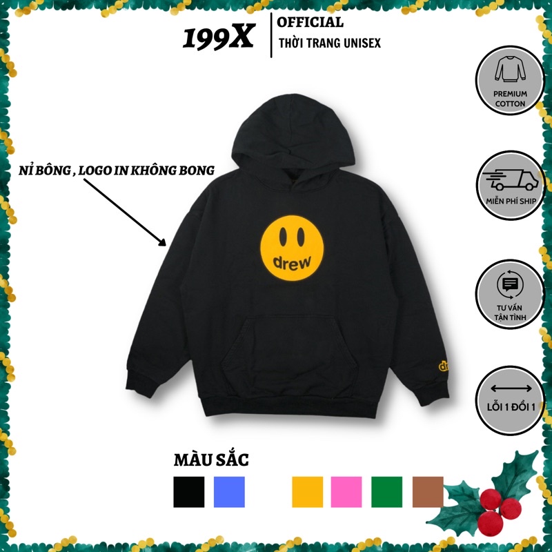 Áo hoodie drew nỉ bông unisex nam nữ cao cấp [ ẢNH THẬT ] | BigBuy360 - bigbuy360.vn